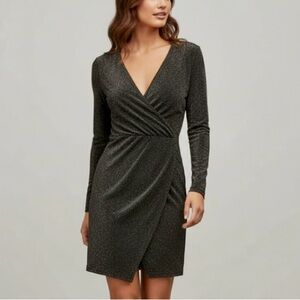 DYNAMITE Shiny Black Dress